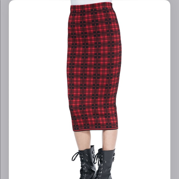 Torn by Ronny Kobo stretch-knit Top and midi skirt - Picture 4 of 10